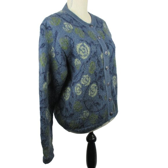 EQUORIAN Heritage Cardigan Mohair Sweater Size M 10/12 - Picture 3 of 7